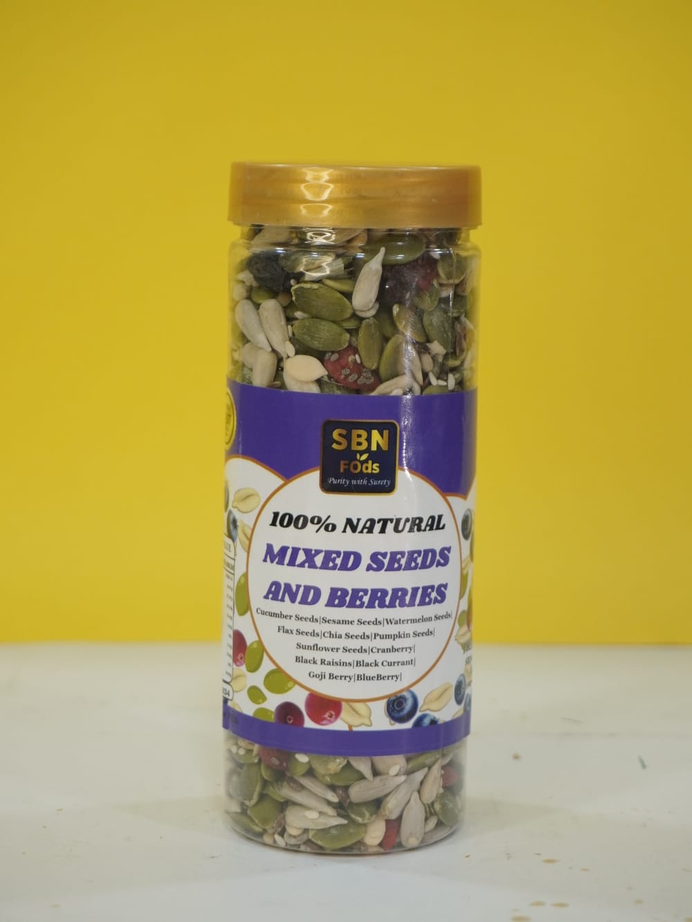 Berry seed trail mix